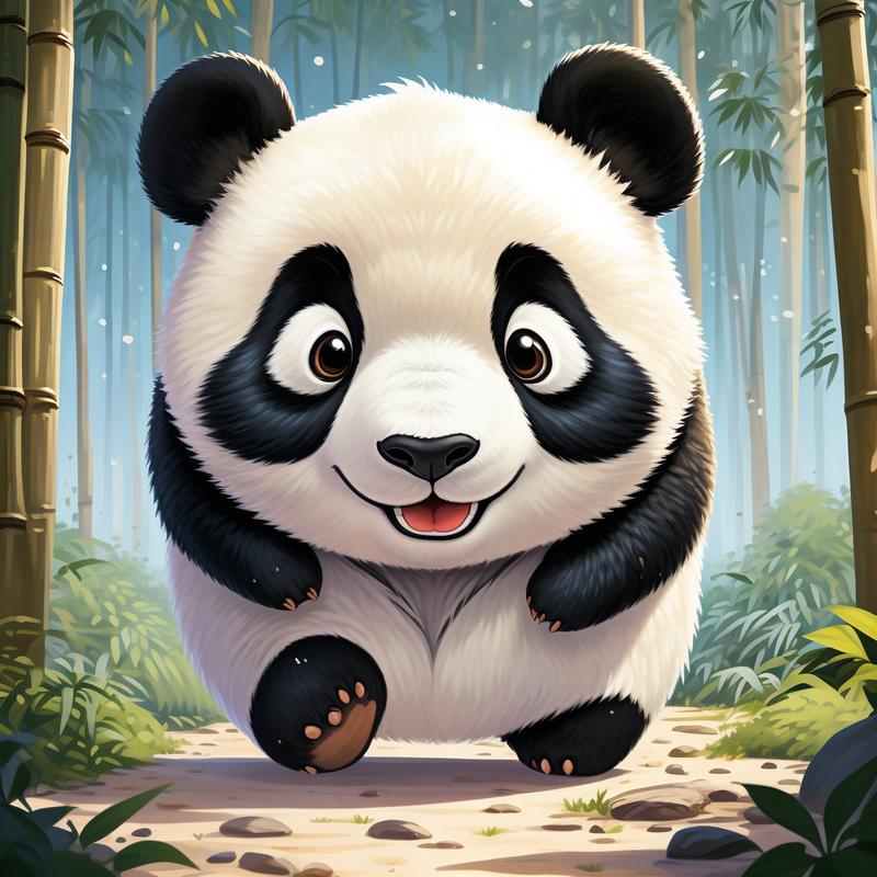 抖音同款大熊猫卡通