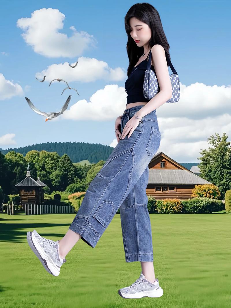快手红人同款女裤子