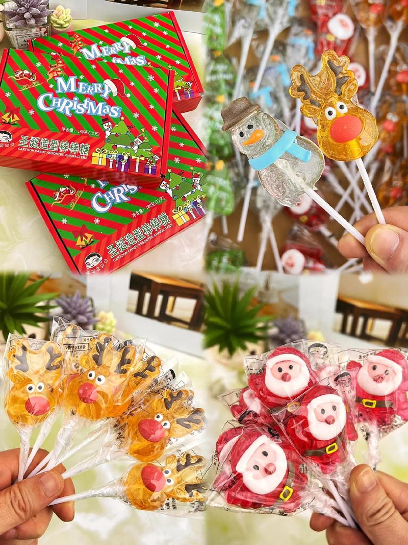 抖音圣诞棒棒糖图片