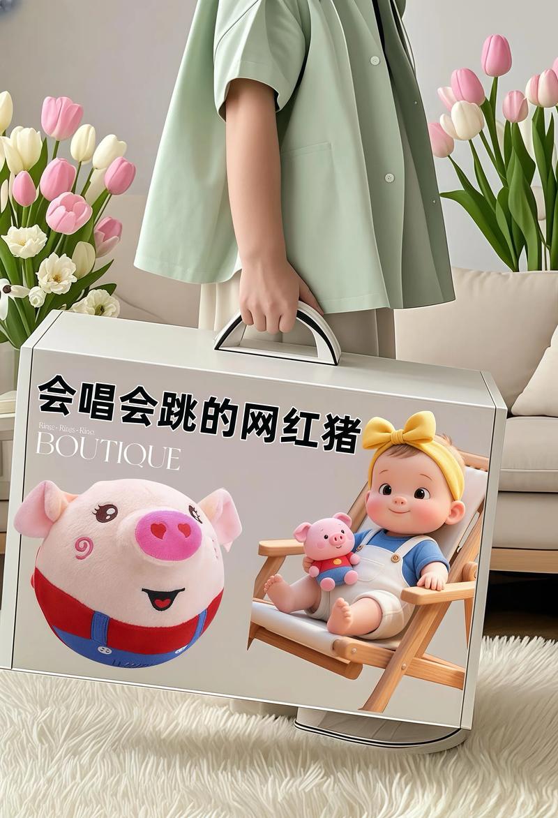 抖音上会跳的玩具猪