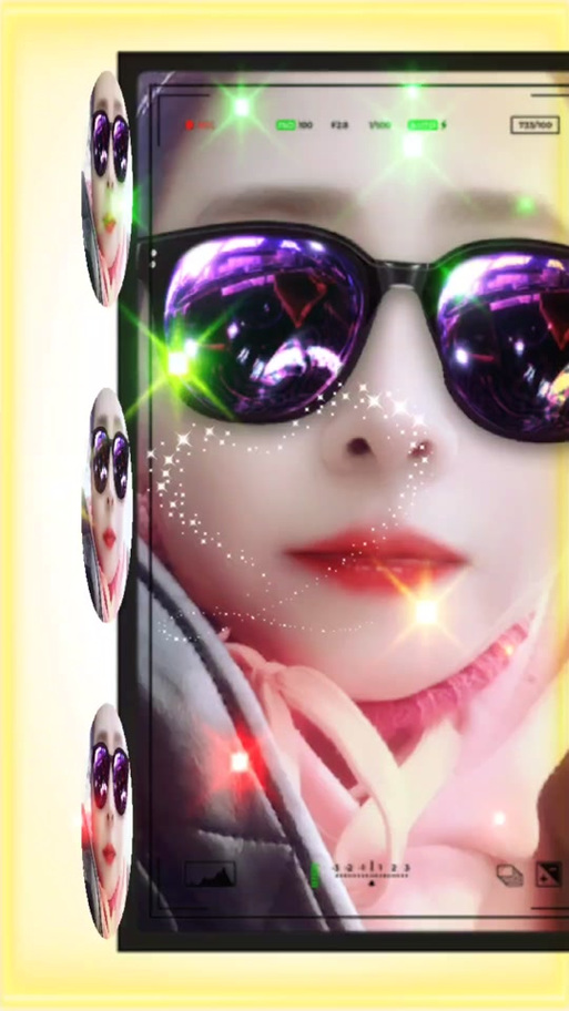 快手带墨镜有音乐的