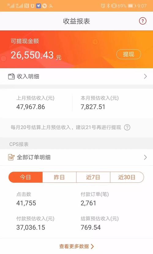快手收益怎么多少钱