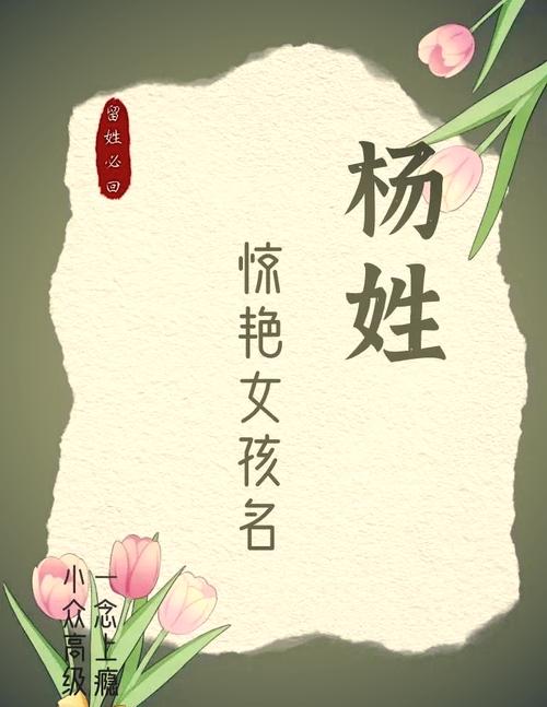 带有杨字的快手名称