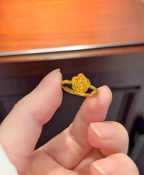 玫瑰金戒指抖音同款