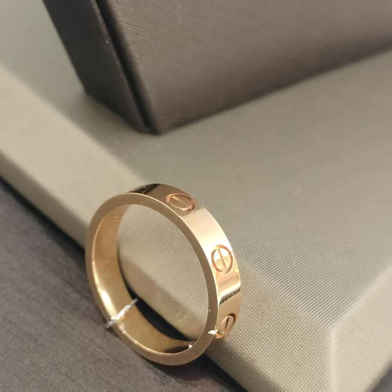 玫瑰金戒指抖音同款