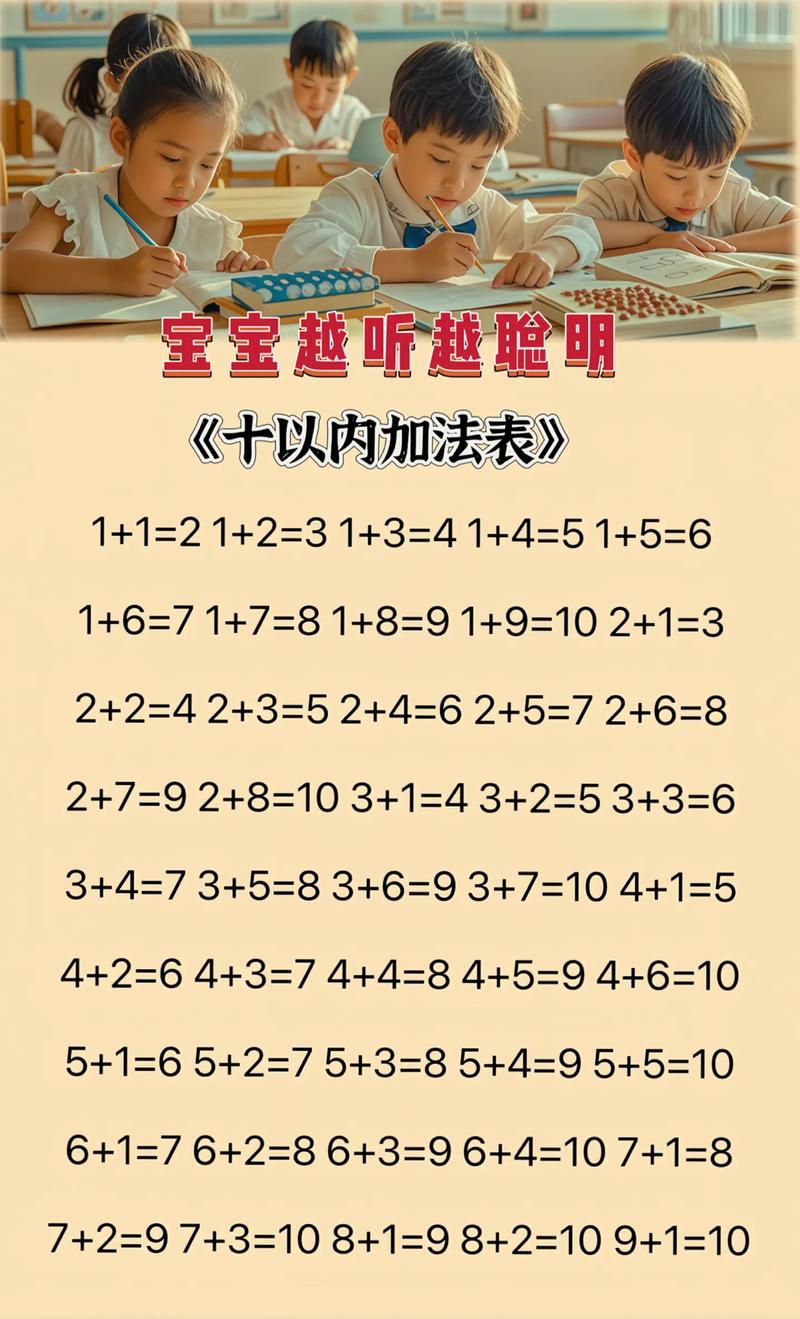 抖音上教小朋友加法