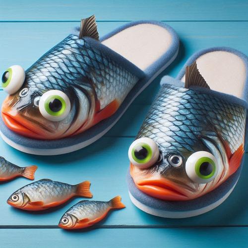 网红鲤鱼拖鞋的抖音