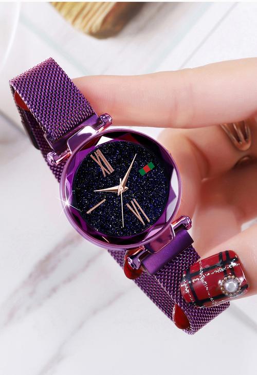 抖音上女士磁铁手表