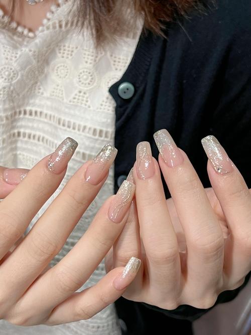 抖音魔镜粉美甲图片