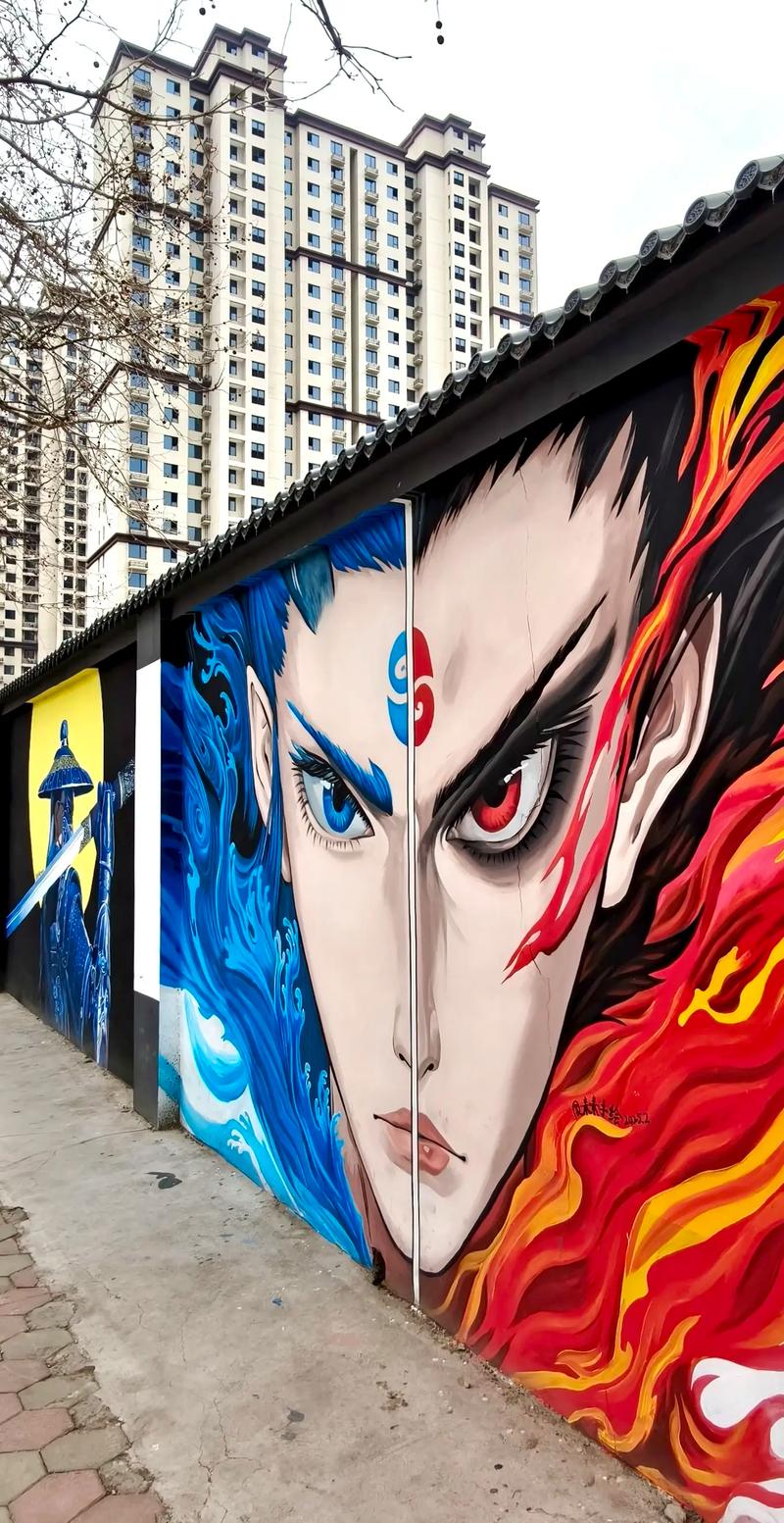 抖音在墙上喷画大师