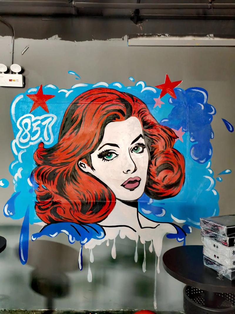 抖音在墙上喷画大师