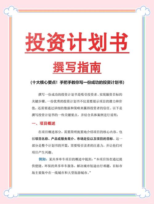 抖音投资项目计划书