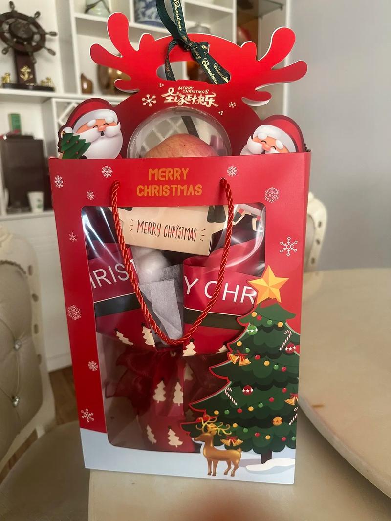 抖音圣诞送礼物图片