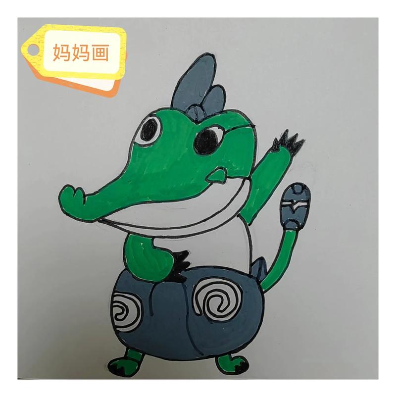 抖音有个用手画鳄鱼