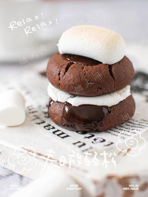 快手上棉花糖巧克力