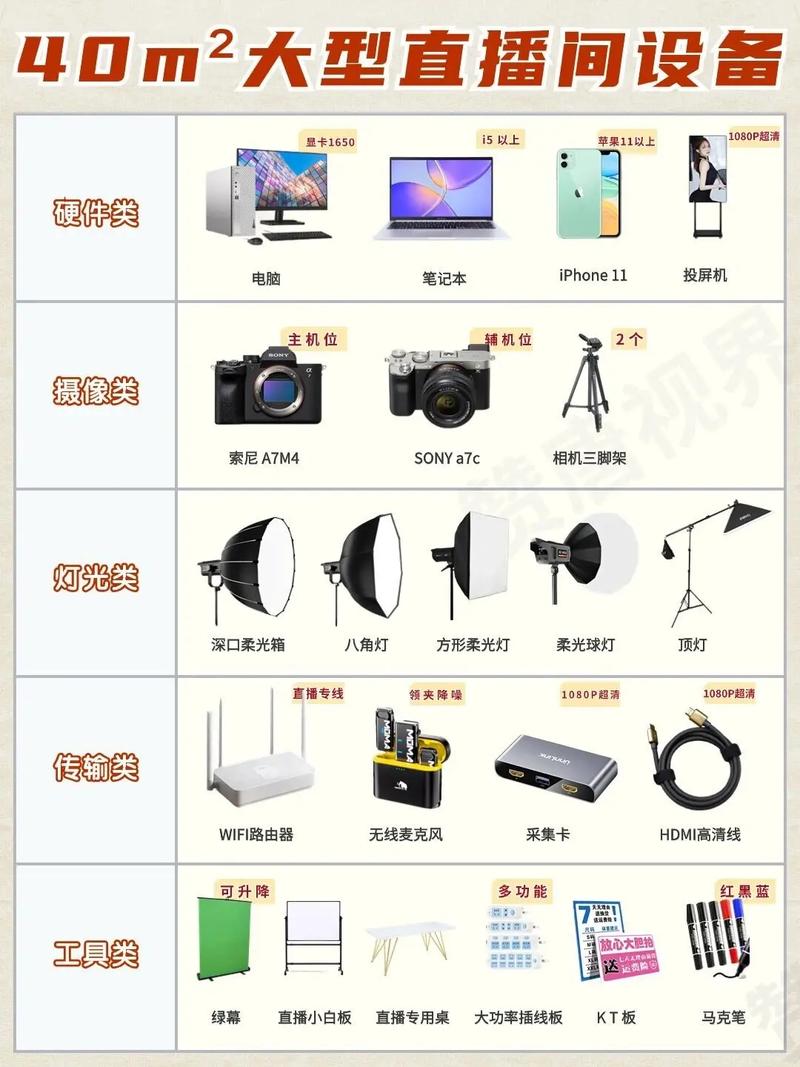 快手直播要哪些设备