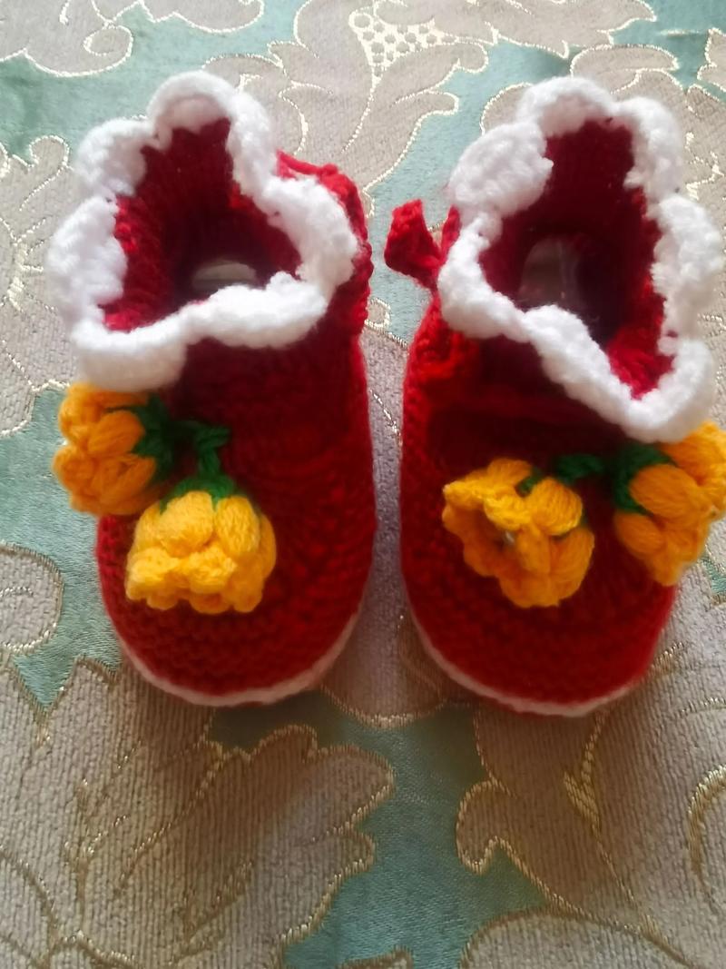 抖音最火宝宝毛线鞋