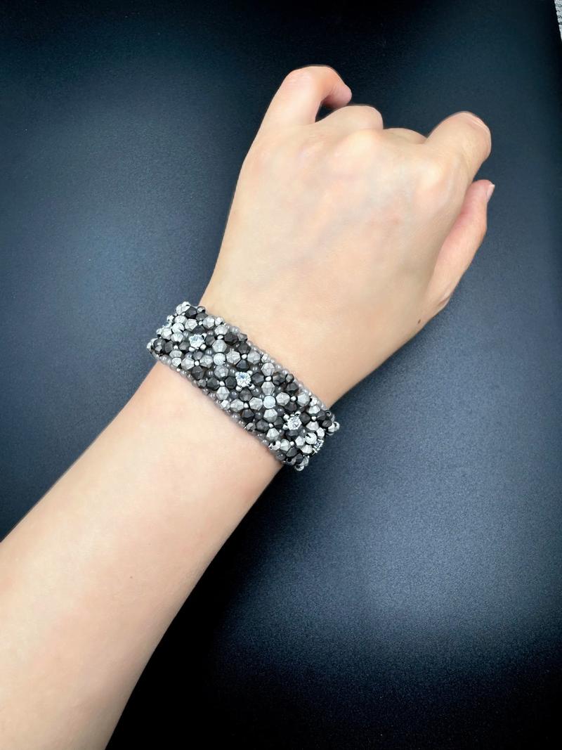 抖音同款加珠子手镯