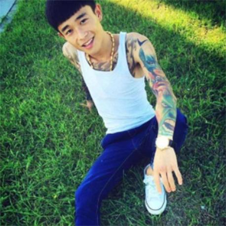 快手红人西凉纹身图