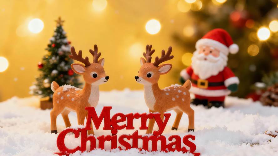 抖音圣诞节礼物麋鹿