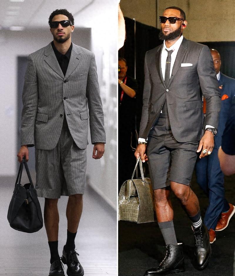 西服短裤型男拍抖音