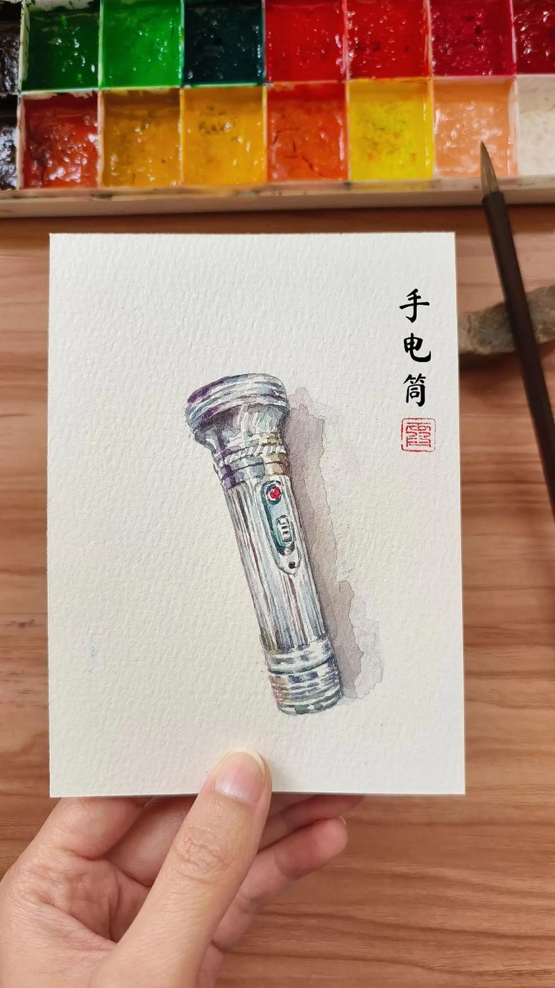 抖音同款电筒手工画