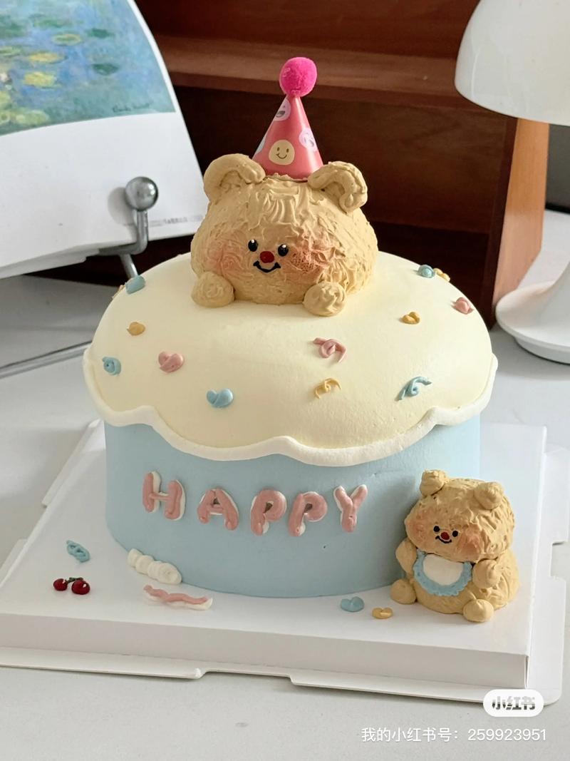 抖音网红蛋糕布朗熊