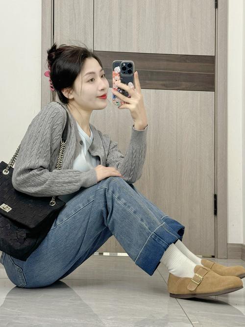 快手豆豆鞋全身搭配