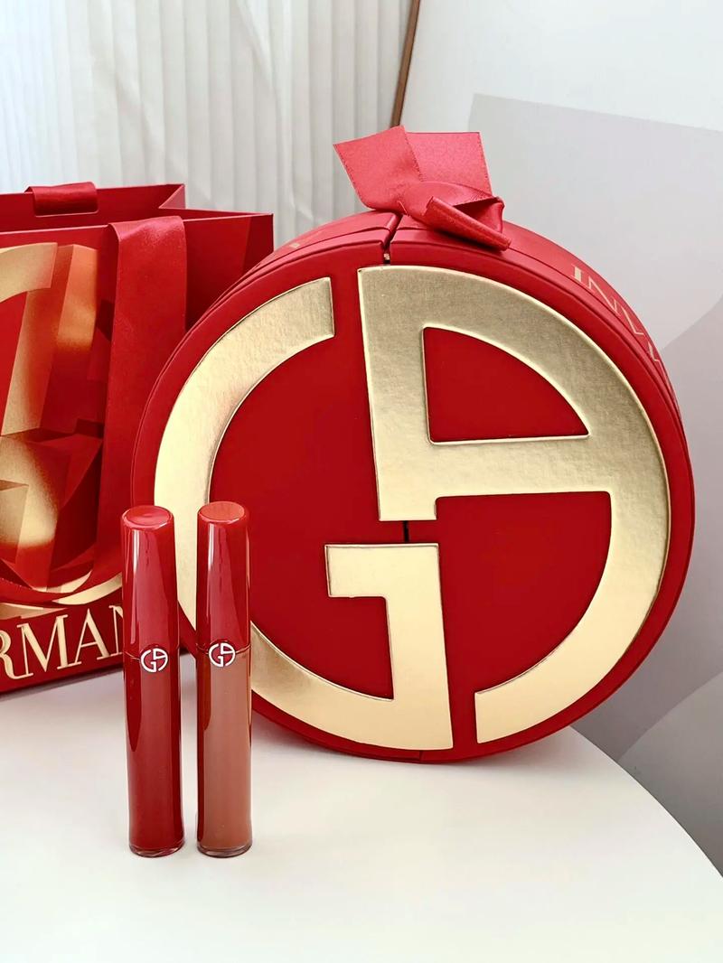 抖音红色口红长礼盒