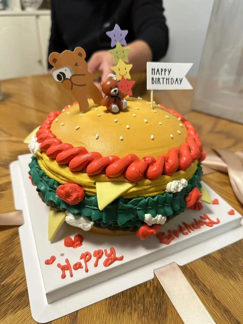 抖音火焰鸟气球蛋糕