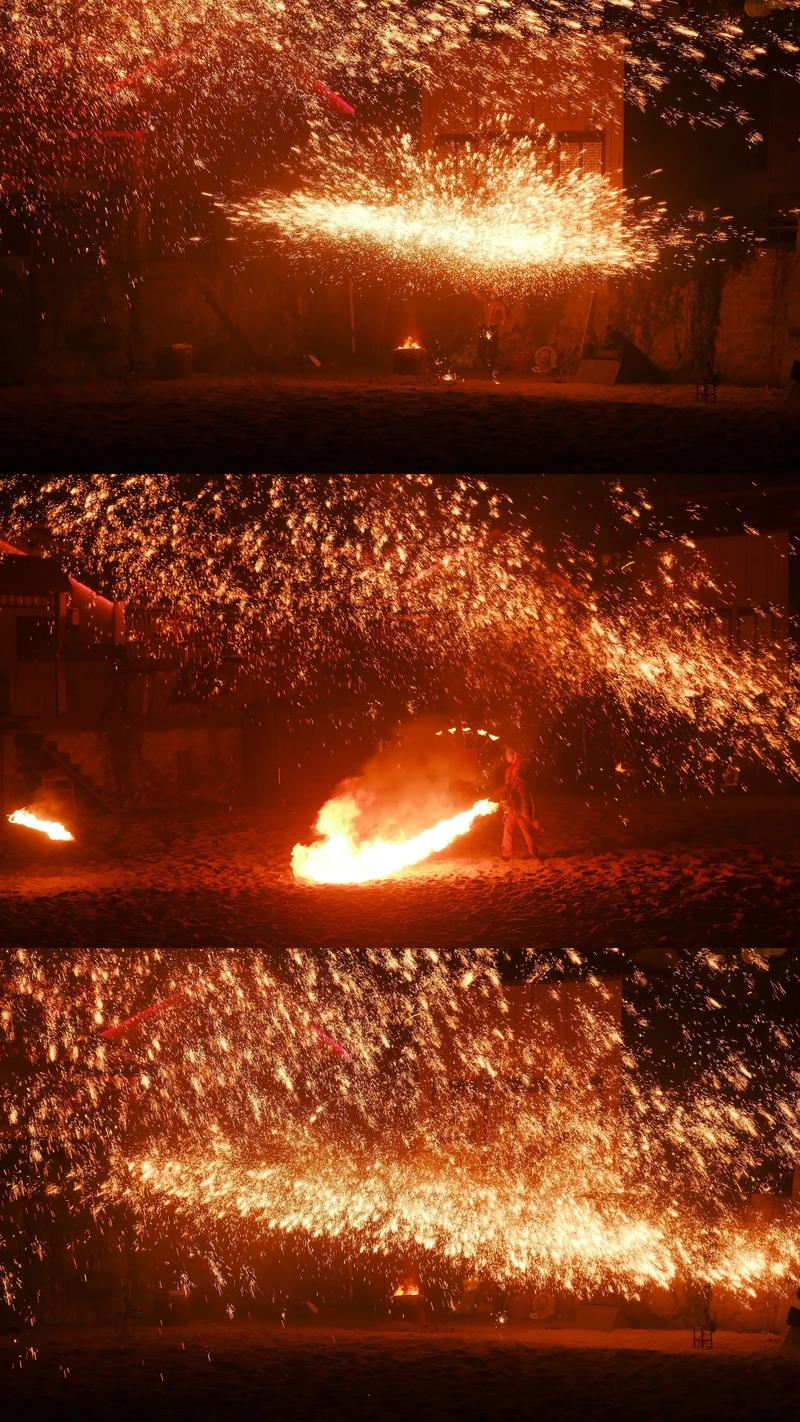 抖音打铁花怎么制作