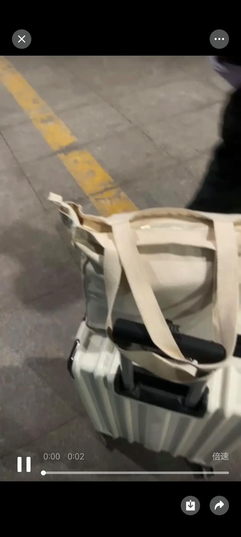 抖音上小孩拉着箱子