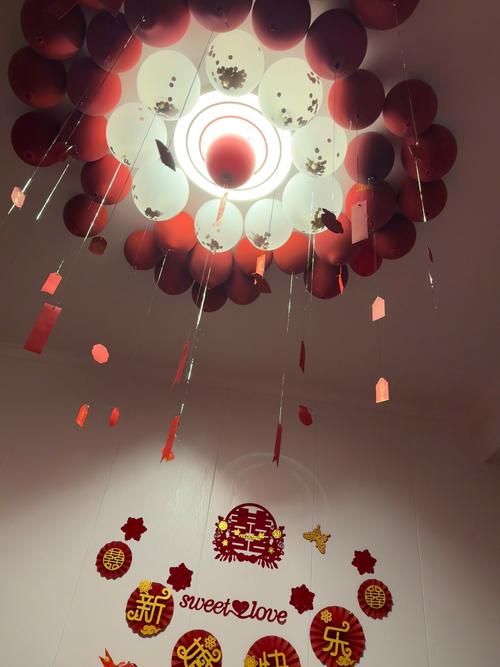 抖音上布置新房气球