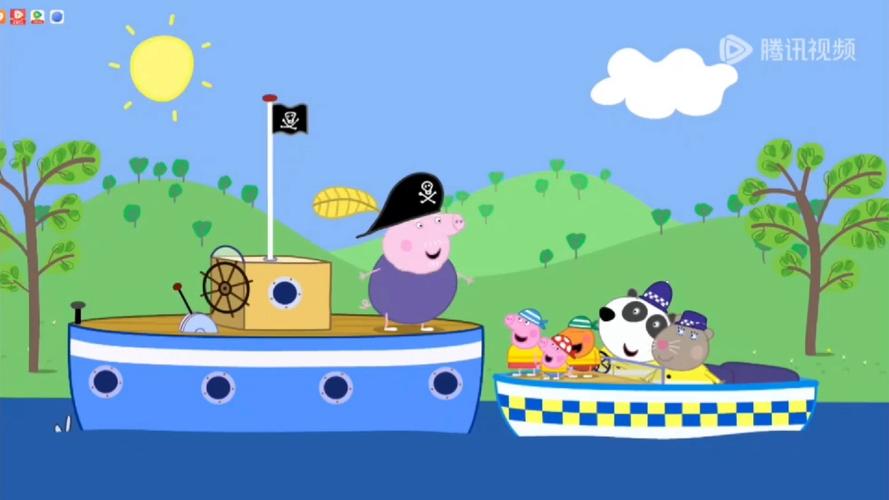 小猪佩奇划船 抖音