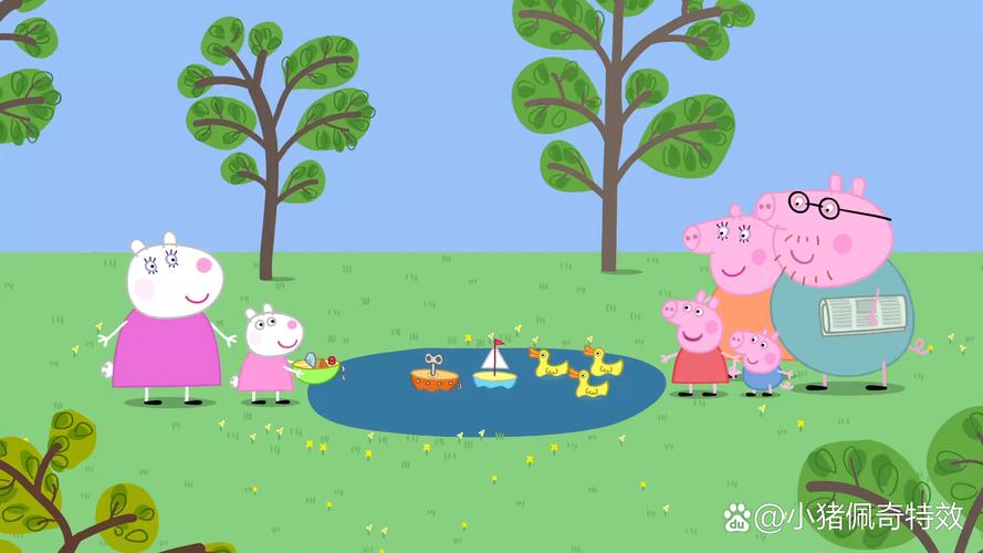 小猪佩奇划船 抖音