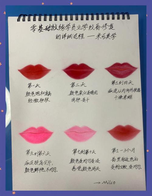 抖音红唇刺绣修理边