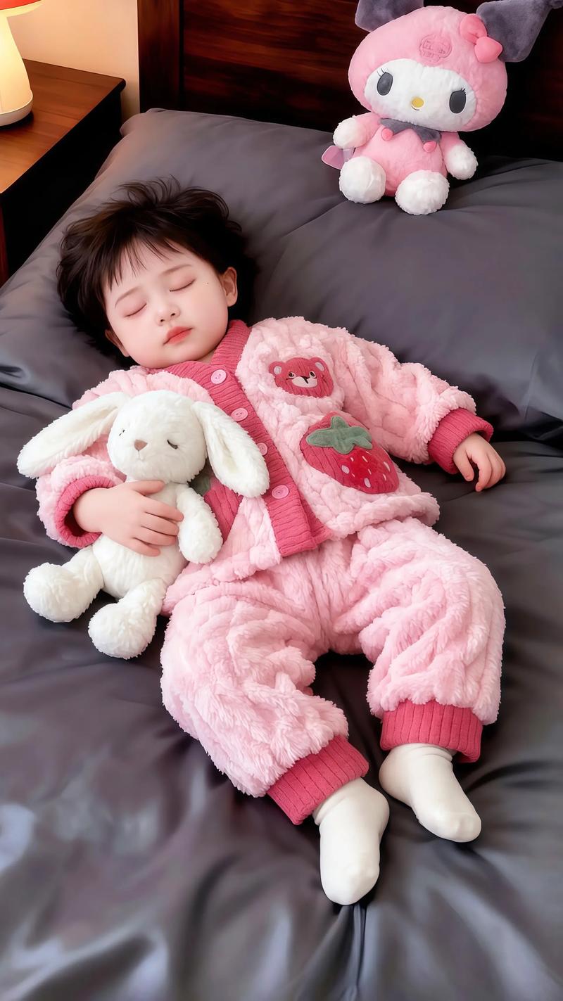 玩偶抱孩子睡觉抖音