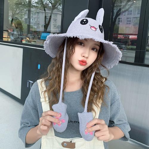 抖音兔耳朵帽子跳舞